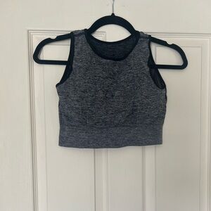 Gray Sleeveless Women's Top
